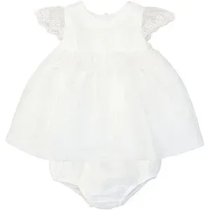 MAYORAL Baby Mädchen Kleid mit Unterhose creme   68 Mädchen