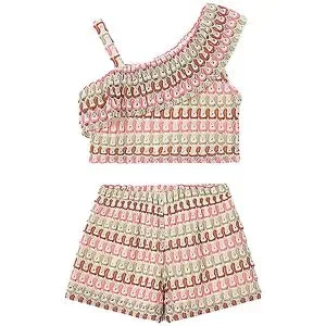 MAYORAL Mädchen Set 2-teilig aus Top und Shorts creme   110 Mädchen