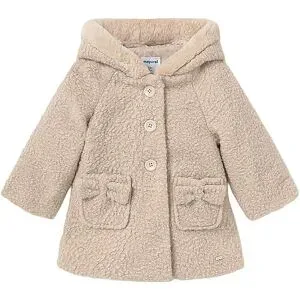 MAYORAL Baby Jacke in Felloptik beige   74 baby