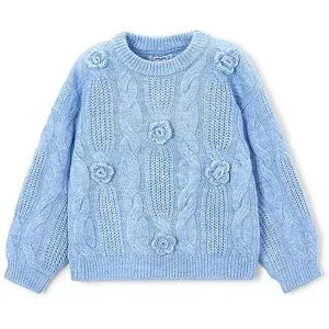 MAYORAL Mädchen Pullover hellblau   128 baby