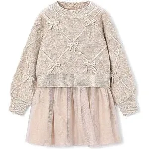 MAYORAL Mädchen Kleid mit Pullover  beige   98 baby