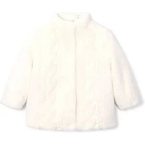 MAYORAL Mädchen Jacke in Felloptik creme   116 Mädchen