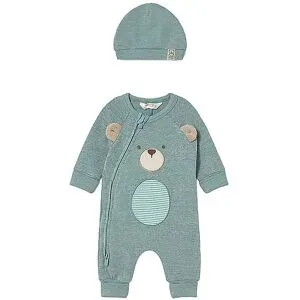 MAYORAL Baby Set 2-teilig Strampler und Mütze mint   62