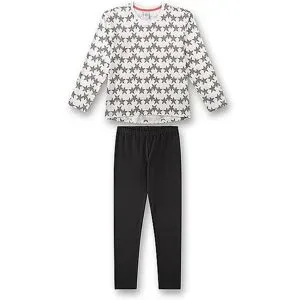 SANETTA Mädchen Pyjama 2-teilig Langarmshirt und Hose creme   152 Mädchen