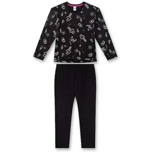 SANETTA Mädchen Pyjama  schwarz   152 Mädchen