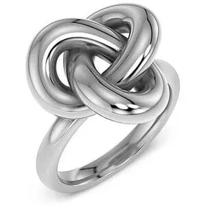 EDBLAD Ring INFINITY KNOT RING Large Steel  silber   L damen