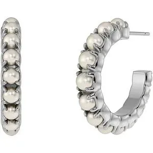 EDBLAD Ohrringe LILO HOOPS Large Steel silber Damen