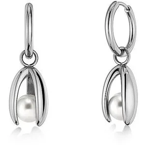 EDBLAD Ohrringe MOONRAVE HOOPS Large Silver silber Damen