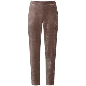 MEY Loungewear Hose VELVET DREAM milk n coffee hellbraun   L Damen