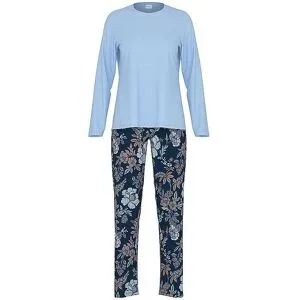 MEY Pyjama NOSTALGIA  deep marine dunkelblau   48 Damen