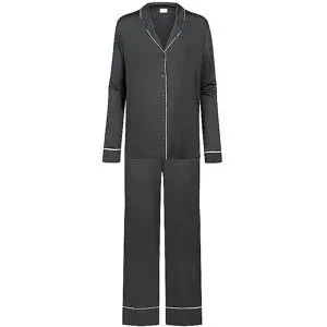 MEY Pyjama PURE CHIC thunder grey grau   M damen