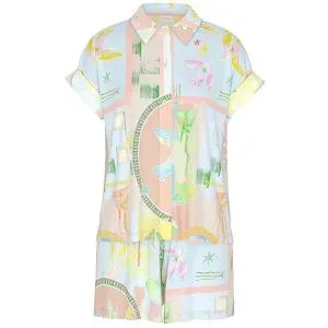 MEY Pyjama brezzy blue hellblau   XS damen