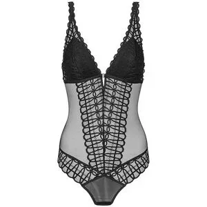 MEY Body ohne Bügel CAPTIVATING schwarz schwarz   L Damen