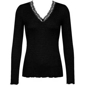 MEY Langarmshirt WOOL EXPRESSIVE schwarz schwarz   XL Damen