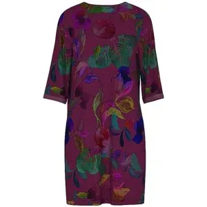 MEY Nachthemd - Sleepshirt COSMIC GARDEN crushed berry beere   XS damen