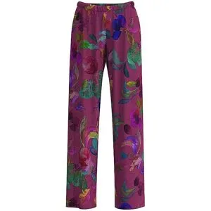 MEY Pyjamahose COSMIC GARDEN crushed berry beere   XL Damen