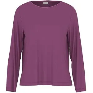 MEY Pyjama Langarmshirt PURE CHIC crushed berry beere   L damen