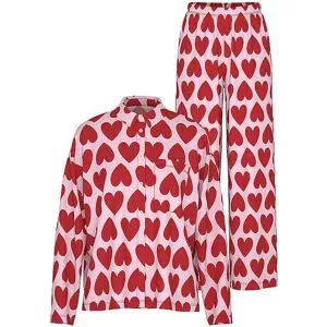 MEY Pyjama  rot   XL damen