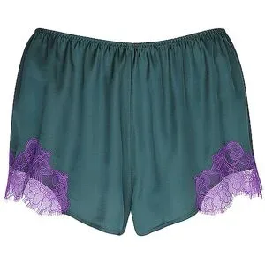 MEY Pyjamashorts POETRY LUXURY mystic jade dunkelgrün   XS Damen