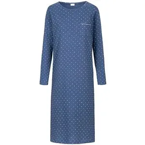 MEY Nachthemd - Sleepshirt POLKA DREAMS midnight dust dunkelblau   48 damen