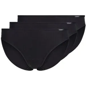 SKINY Slip 3er Pkg. COTTON ESSENTIALS black schwarz   42 damen