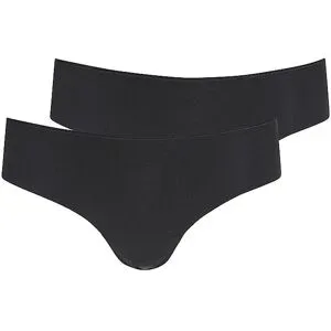 SKINY Panty 2er Pkg. ADVANTAGE MODAL INVISIBLE black schwarz   36 damen