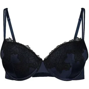 SKINY Push Up BH SATIN DREAMS black iris dunkelblau   85C Damen