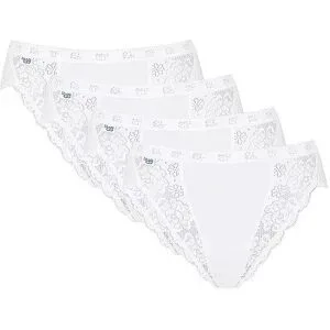 SLOGGI Slip TAI CHIC  4-er weiss weiss   42 Damen