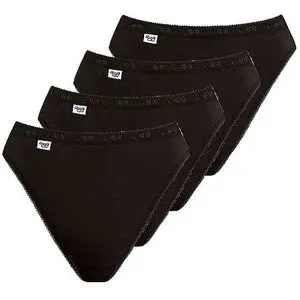 SLOGGI Slip 4er Pkg BASIC 3 plus 1 schwarz schwarz   40 Damen