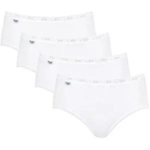 SLOGGI Midislip BASIC 4er Pkg weiss weiss   48 damen
