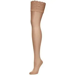 WOLFORD Strümpfe Satin Touch 20 Stay-Up (gobi) beige   M Damen