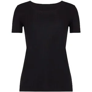 WOLFORD T-Shirt AURORA PURE schwarz   L Damen