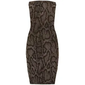 WOLFORD Kleid SHIMMERING PYTHON olive   M Damen
