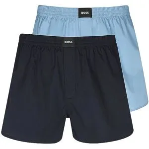 Boss Boxershorts 2er Pkg. light / pastel blue dunkelblau   XXL