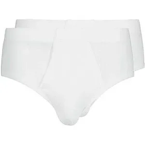 HUBER Slip mit Eingriff 2-er Pkg.  Duo Line Feinripp (Weiss) weiss   XXL Herren