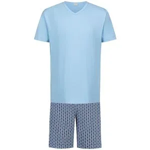 MEY Pyjama dream blue  hellblau   S herren