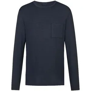 MEY Pyjamashirt  JEFFERSON MODAL marine blau   S herren