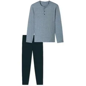 SCHIESSER Pyjama nachtblau blau   56 herren