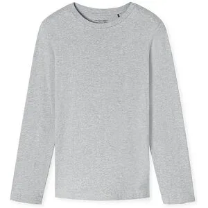 SCHIESSER Pyjama Langarmshirt grau-mel grau   56 herren