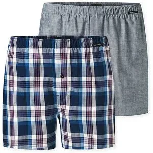 SCHIESSER Boxershorts 2er Pkg. sortiert 3 blau   S herren