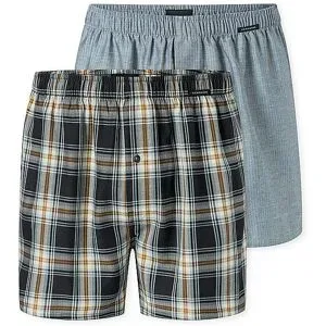 SCHIESSER Boxershorts 2er Pkg sortiert 7 blau   XXL herren