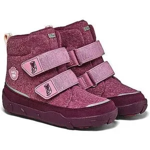 AFFENZAHN Kinder Stiefel WOLLE COMFY Otter dunkelrot   33