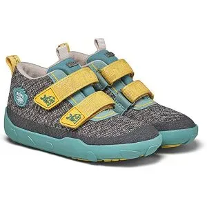 AFFENZAHN Kinder Barfußschuhe - Sneaker KNIT HAPPY Nashorn petrol   21 baby