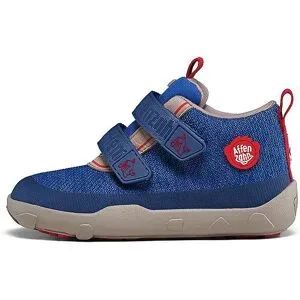 AFFENZAHN Kinder Barfußschuhe - Sneaker KNIT HAPPY Wal blau   34 baby