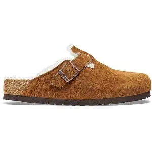BIRKENSTOCK Clogs BOSTON SHEARLING SUEDE camel   40 damen