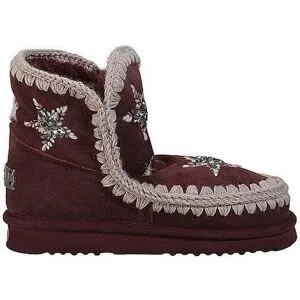MOU Winterstiefel ESKIMO 18 WOOL STARS dunkelrot   40 Damen