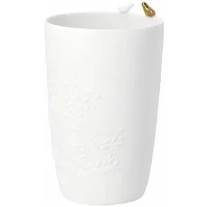 RAEDER Vase GOLDVOGEL GROSS 18,6cm  weiss
