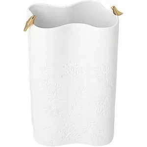 RAEDER Weihnachts Vase GOLDVOGEL 15,3x24,2cm Weiss weiss