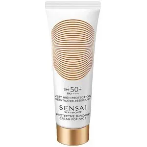 SENSAI Silky Bronze - Protective Suncare Cream For Face SPF 50+ 50ml damen