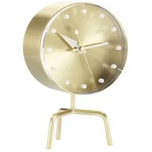 VITRA Uhr Tripod Clock (Messing) gold